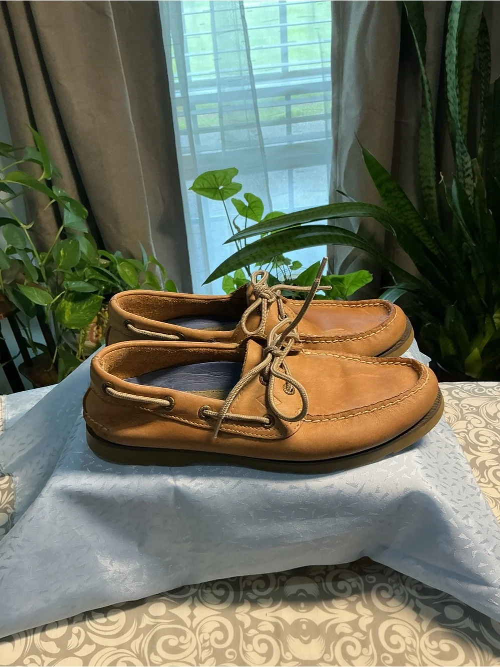 Sperry Chestnut Leather 2-Eye Boat Shoes